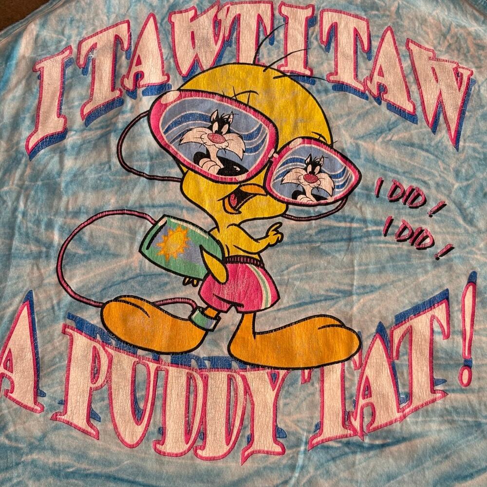 VTG 1997 Tweety Bird Summer Tank Top Mens XL